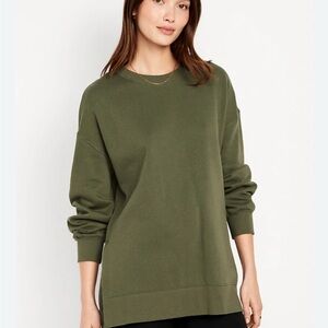 Old Navy Olive Green Crew Neck Sweater